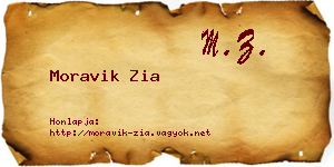 Moravik Zia névjegykártya